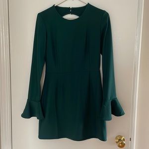 Leith Emerald green mini shift dress size small